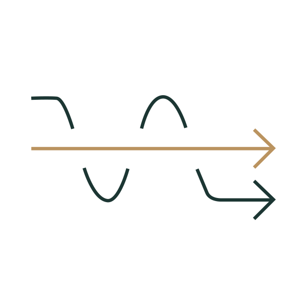 Line drawn icon oflines - illustrating Simplification